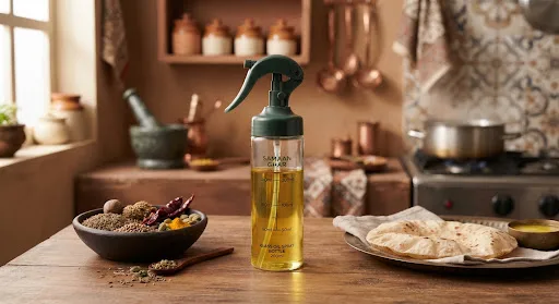 Glass Oil Spray Bottle, 200ml